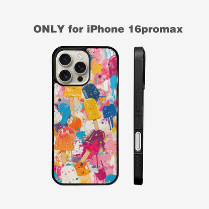 iPhone 16 Pro Max Case — Ice Cream Motif Ice Cream Motifs, Custom Printed Phone Case