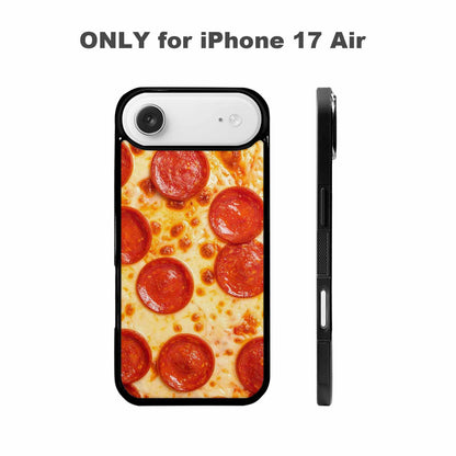iPhone 17 Air Case — Pepperoni Pizza Print Original Art, Customized Protective Case