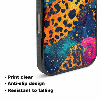 iPhone 16 Pro Max Case — Leopard Print Galaxy, Original Design Phone Case