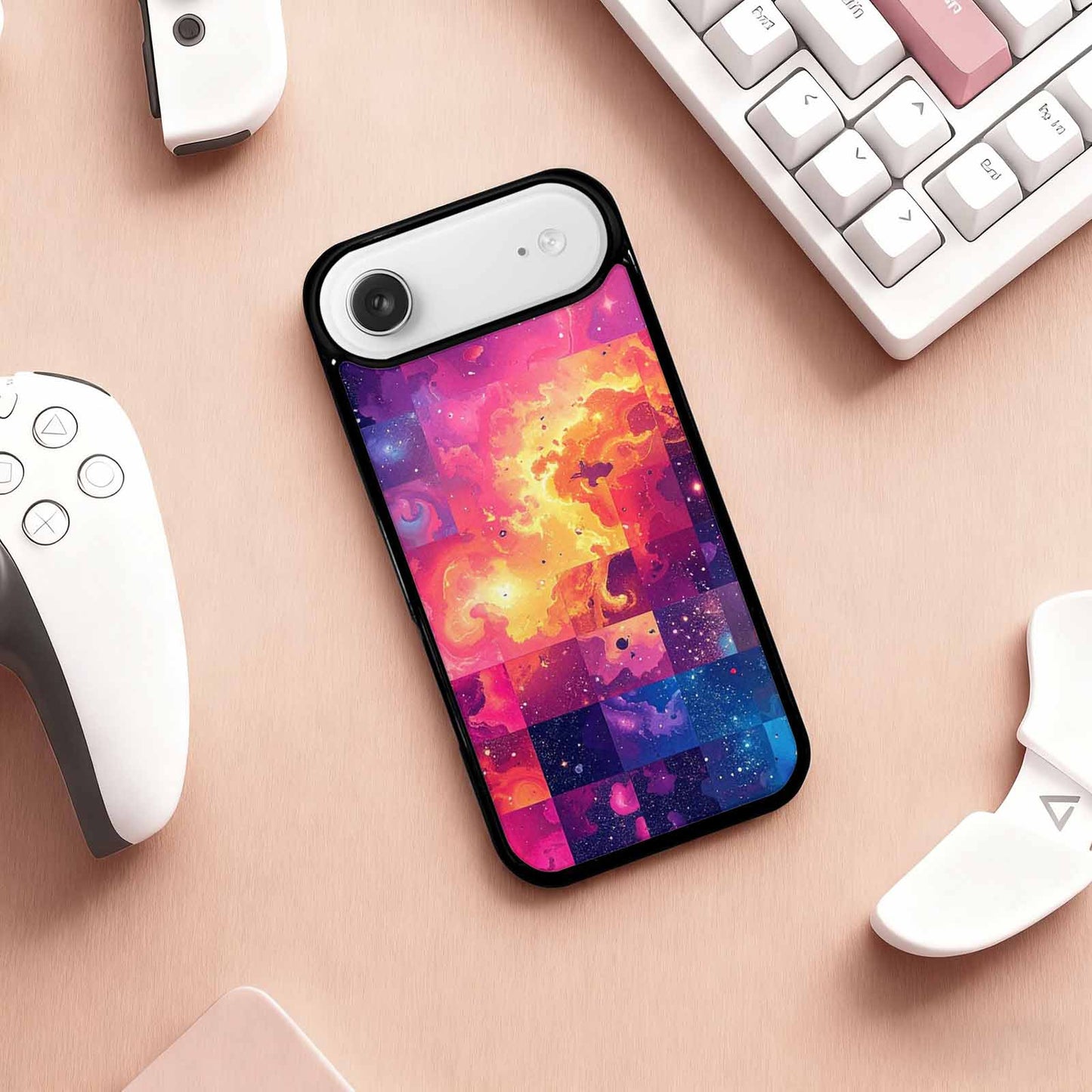 iPhone 17 Air Case — Cosmic Creature And Object Mashup Galaxy, Custom Phone Case