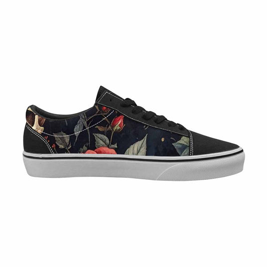 WOMEN'S Skulls - Roses Canvas Lace-Up Y2K Shoes