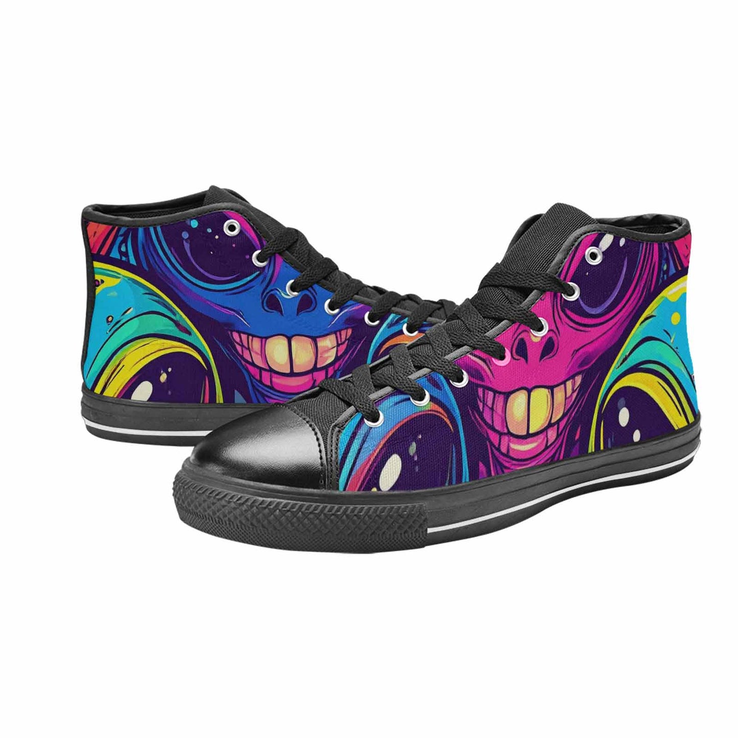 WOMEN'S Alien Ufo Cartoon High Top Canvas Dreamcore Shoes