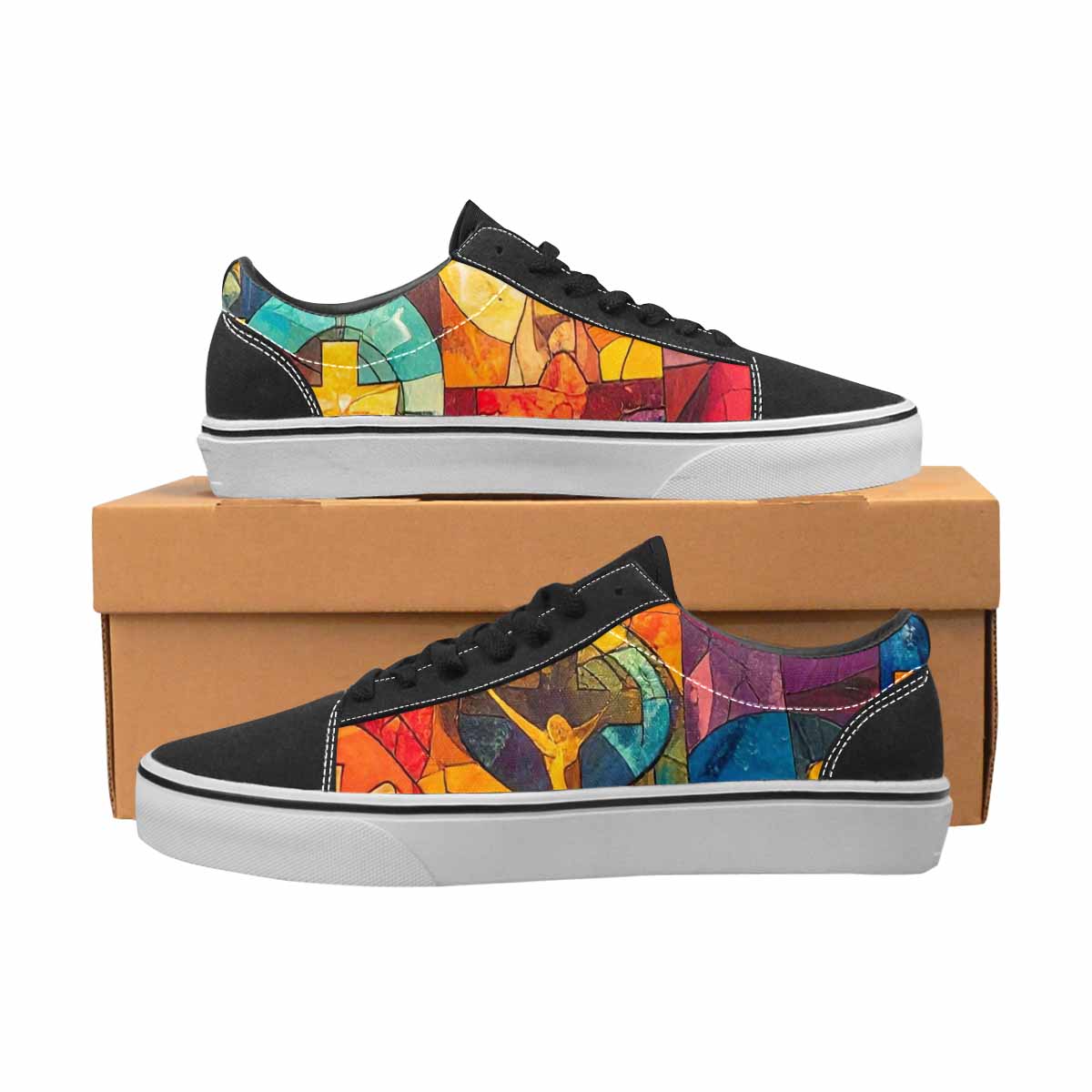 WOMEN'S Faith Cross Lace-Up Canvas Aesthetic Custom Shoes