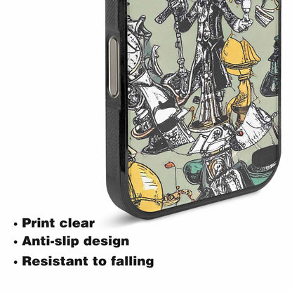 iPhone 16 Pro Case — Noir Spy Silhouette Pen Ink Noir, Personalized Phone Case