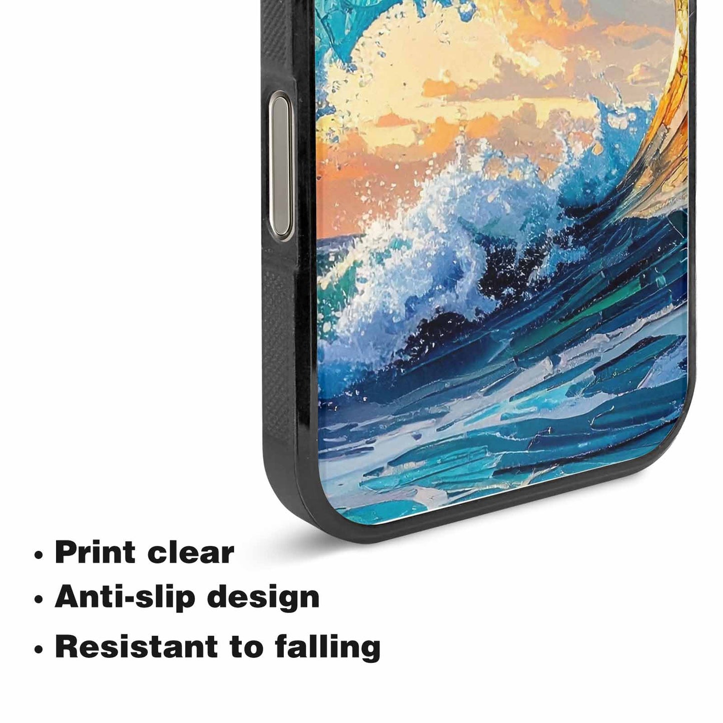 iPhone 15 Pro Max Case — Wave Crest Splash Wave Crest Splash, Customized Protective Case