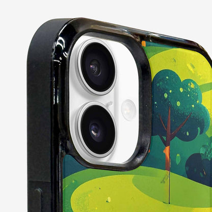 iPhone 16 Case — Golf Cartoon Art Pattern, Custom Made Phone Cover