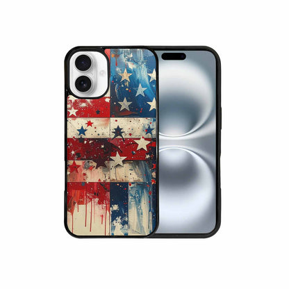 iPhone 16 Plus Case — Patriotic Stars And Stripes American Stars, Unique Phone Case Design