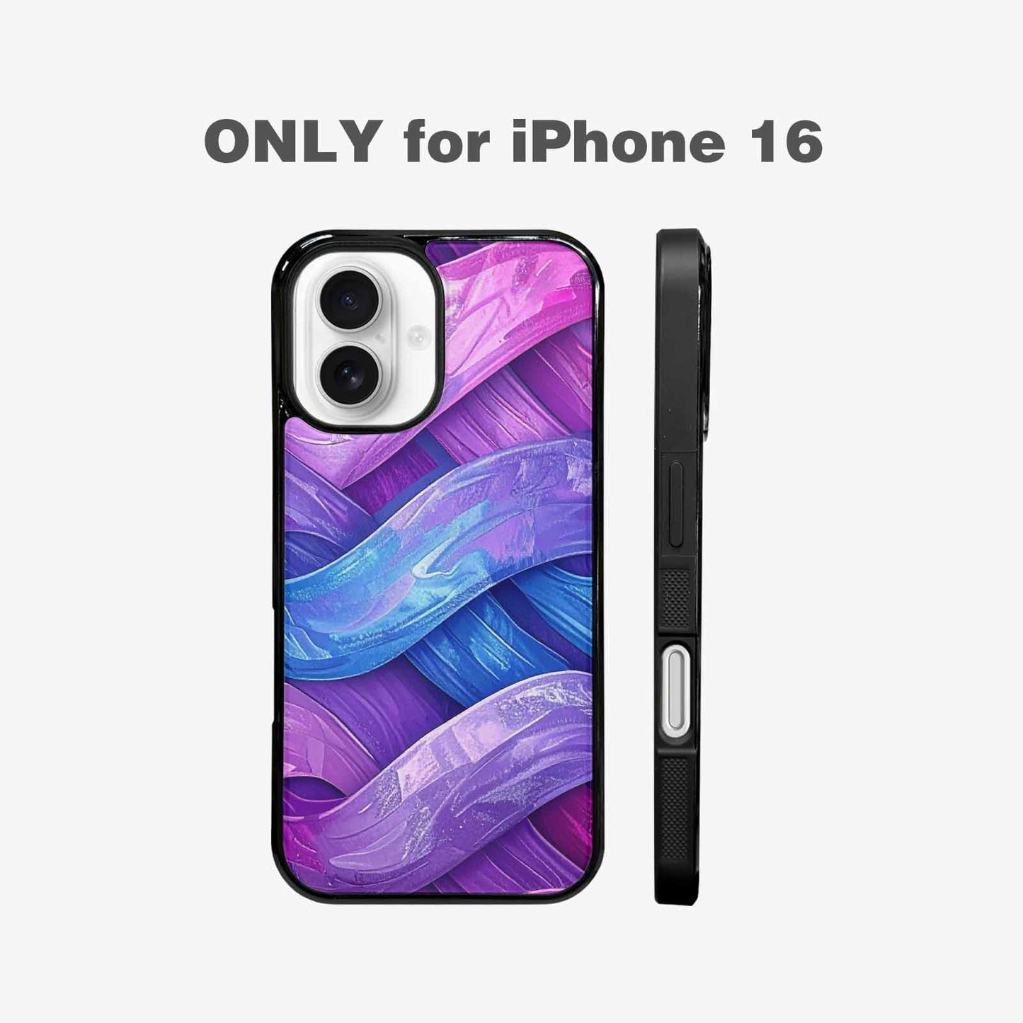 iPhone 16 Case — Bisexual Flag Color Theme Small Rainbow, Custom Print Case Cover