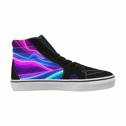 WOMEN'S 80S Neon Cartoon High Top Canvas Vibrant Chaos Shoes