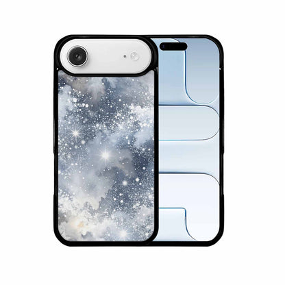 iPhone 17 Air Case — Galaxy Art Silver White Stardust Galaxy, Custom Printed Phone Case