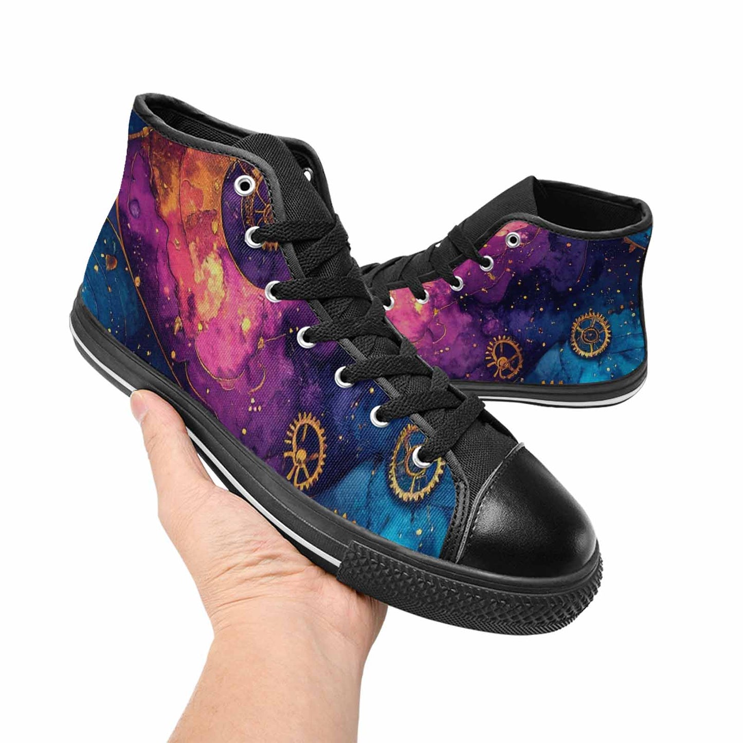 MEN'S Steampunk Galaxy High Top Canvas Grunge Shoes