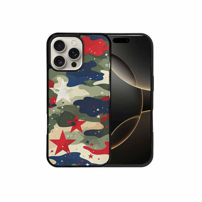 iPhone 16 Pro Max Case — Military Camo Blotch Texture Blended With, Custom Art Phone Cover