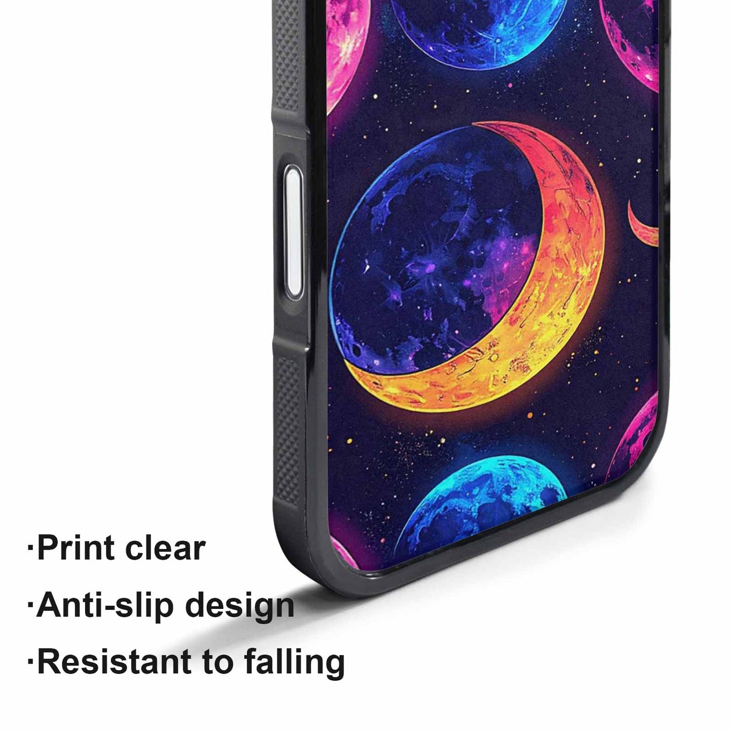 iPhone 17 Pro Max Case — Neon Winter Moon Cartoon Cute, Customized Protective Case