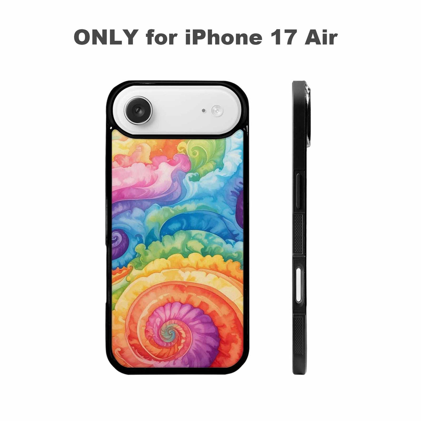 iPhone 17 Air Case — Tie Dye Swirls Tie Dye Tie, Custom Printed Phone Case