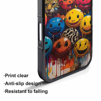 iPhone 17 Air Case — Smiley Faces Pattern Hundreds Uy4 Original, Custom Print Case Cover