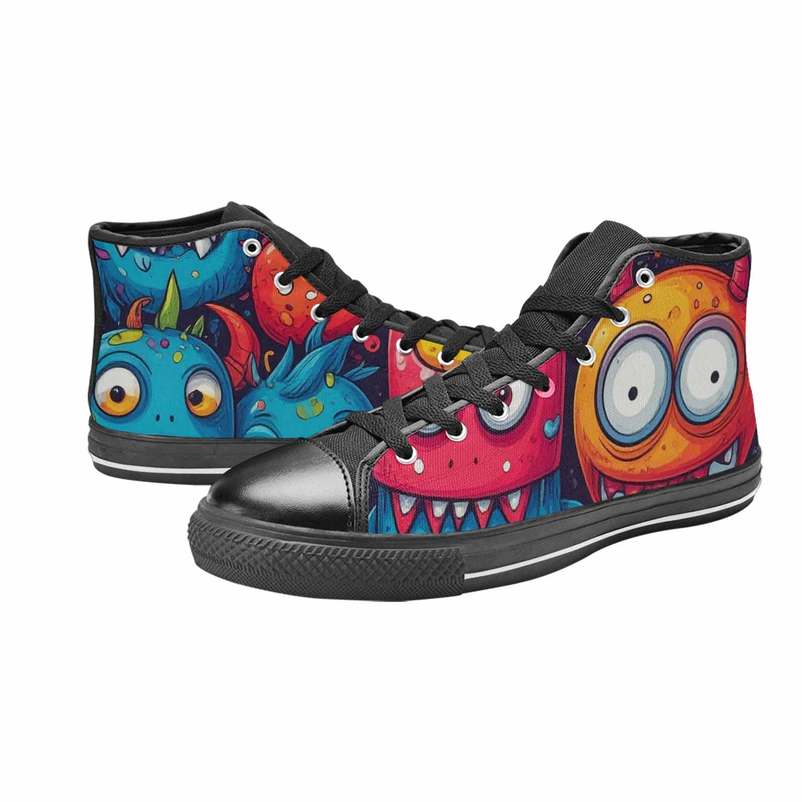 MEN'S Cartoon Monster Character High Top Canvas Dark Academia Sneakers