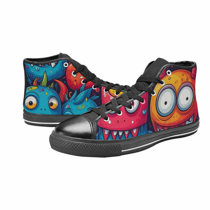 MEN'S Cartoon Monster Character High Top Canvas Dark Academia Sneakers