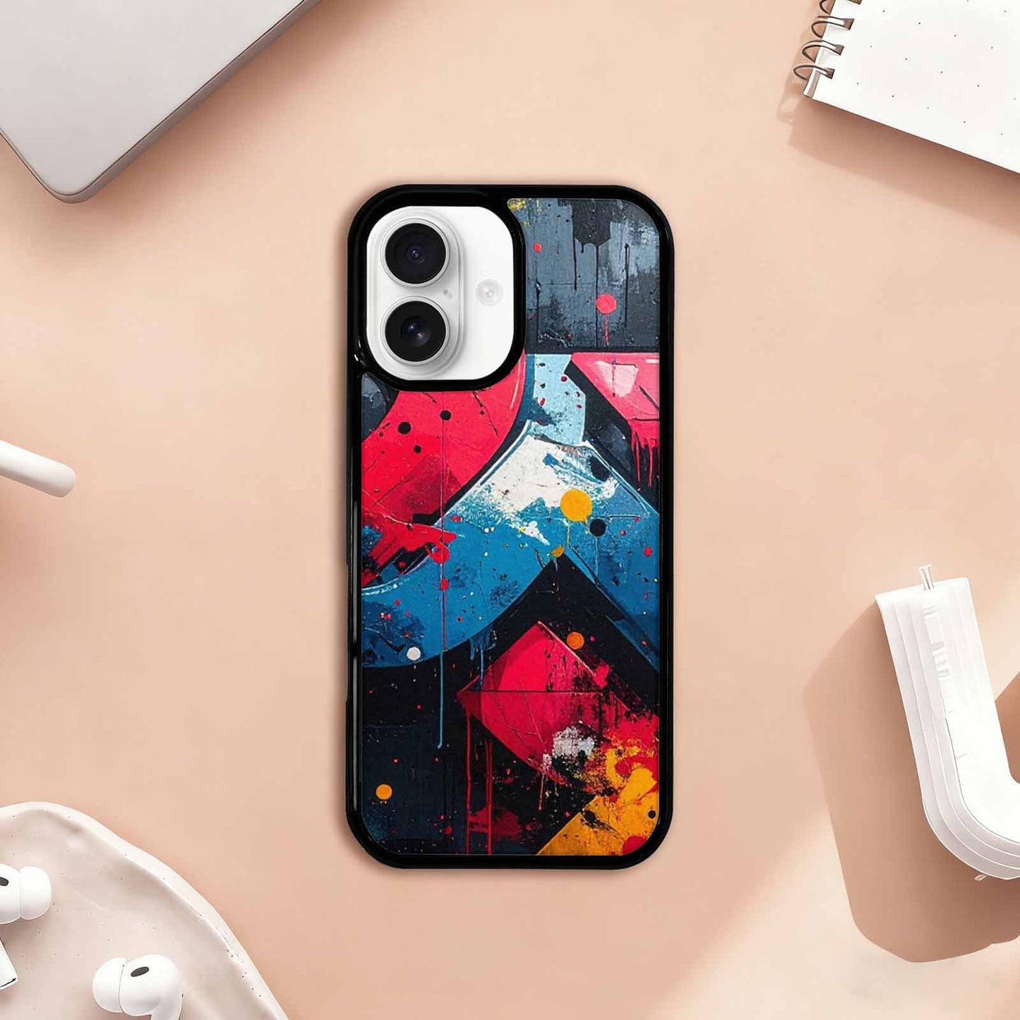 iPhone 17 Case — Seamless Repeating Pattern Of Camo, Custom Printed Phone Case
