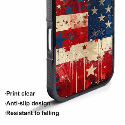 iPhone 17 Air Case — Patriotic Stars And Stripes American Galaxy, Custom Art Phone Cover