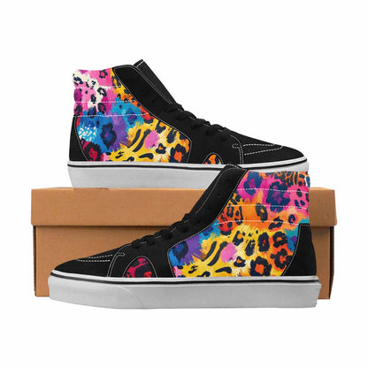 MEN'S Leopard Full Color High Top Canvas Bold Print Aesthetic Limited Edition Sneakers