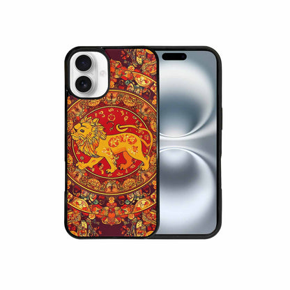 iPhone 16 Plus Case — Mandala Lions Art Seamless Pattern Vibrant, Custom Print Case Cover