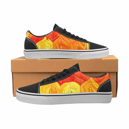 MEN'S Rainbow Pride Flag Canvas Lace-Up Wallpaper Art Shoes