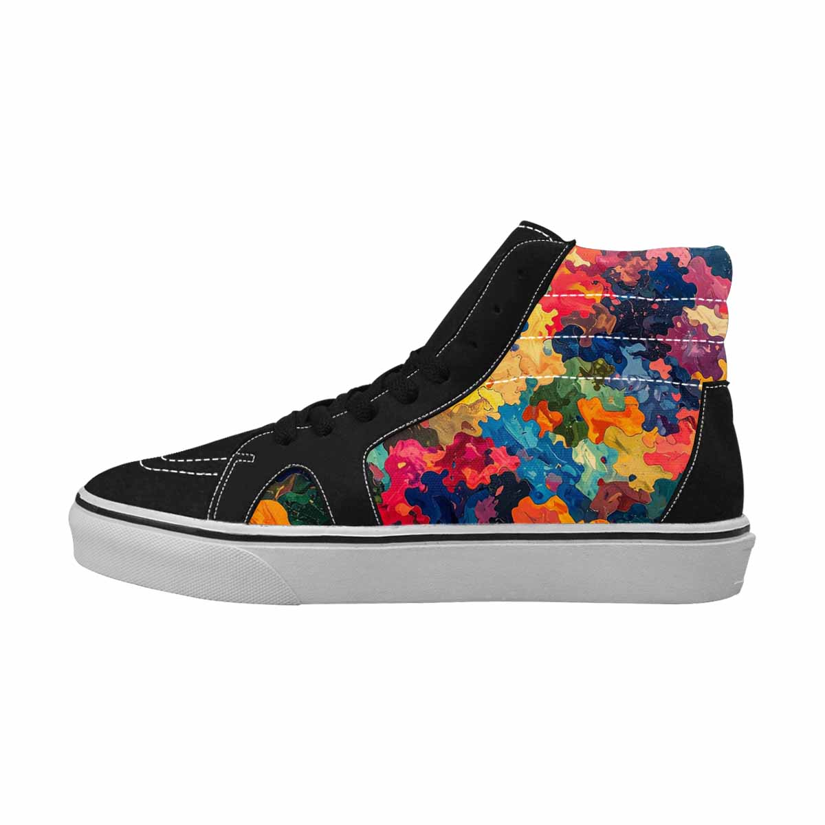 MEN'S Camo Patches High Top Canvas Vivid Sneakers