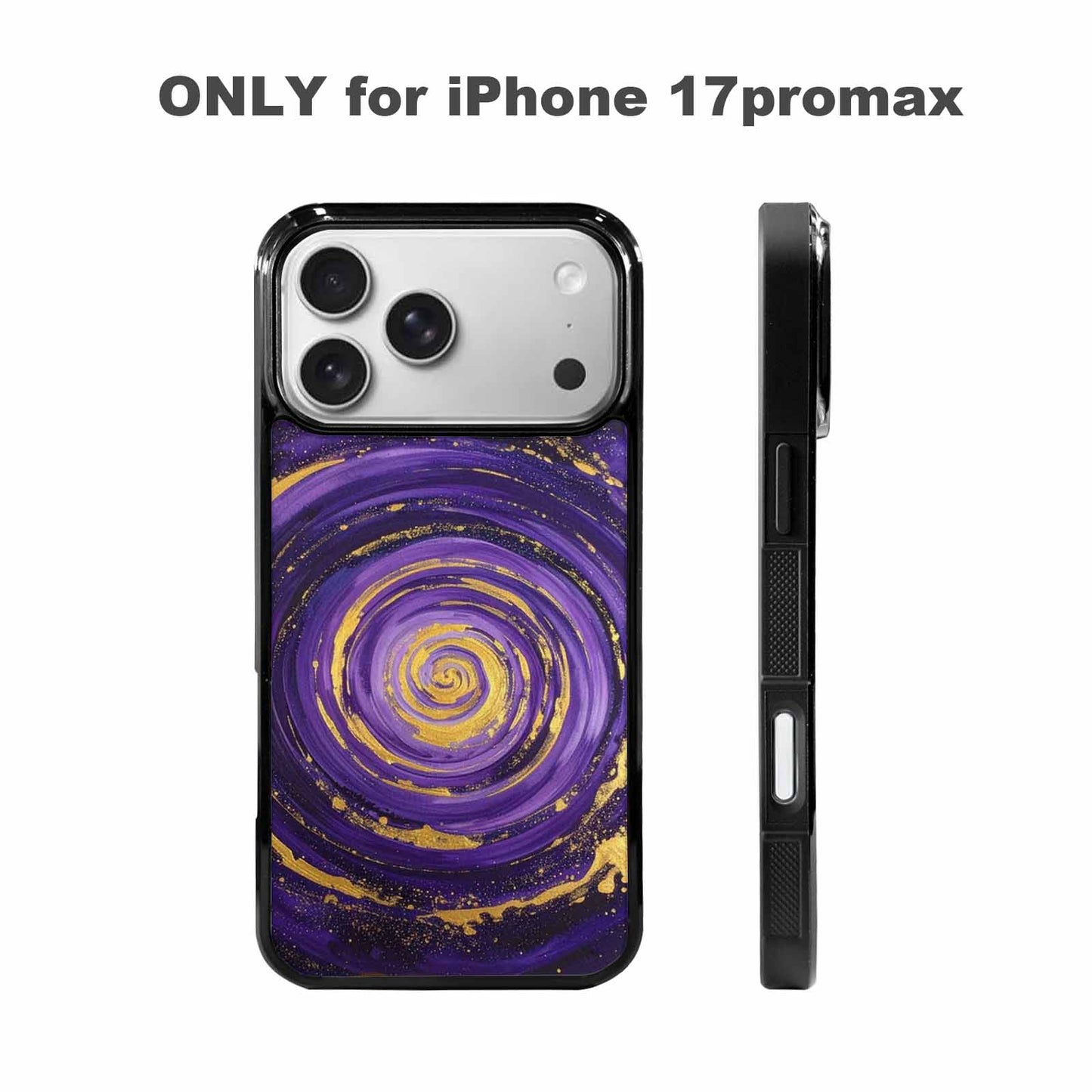 iPhone 17 Pro Max Case — Swirling Brushstroke Starry Night Galaxy Space, Personalized Phone Case