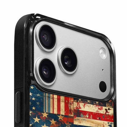 iPhone 17 Pro Case — Small American Flag Stars And Galaxy, Custom Printed Phone Case