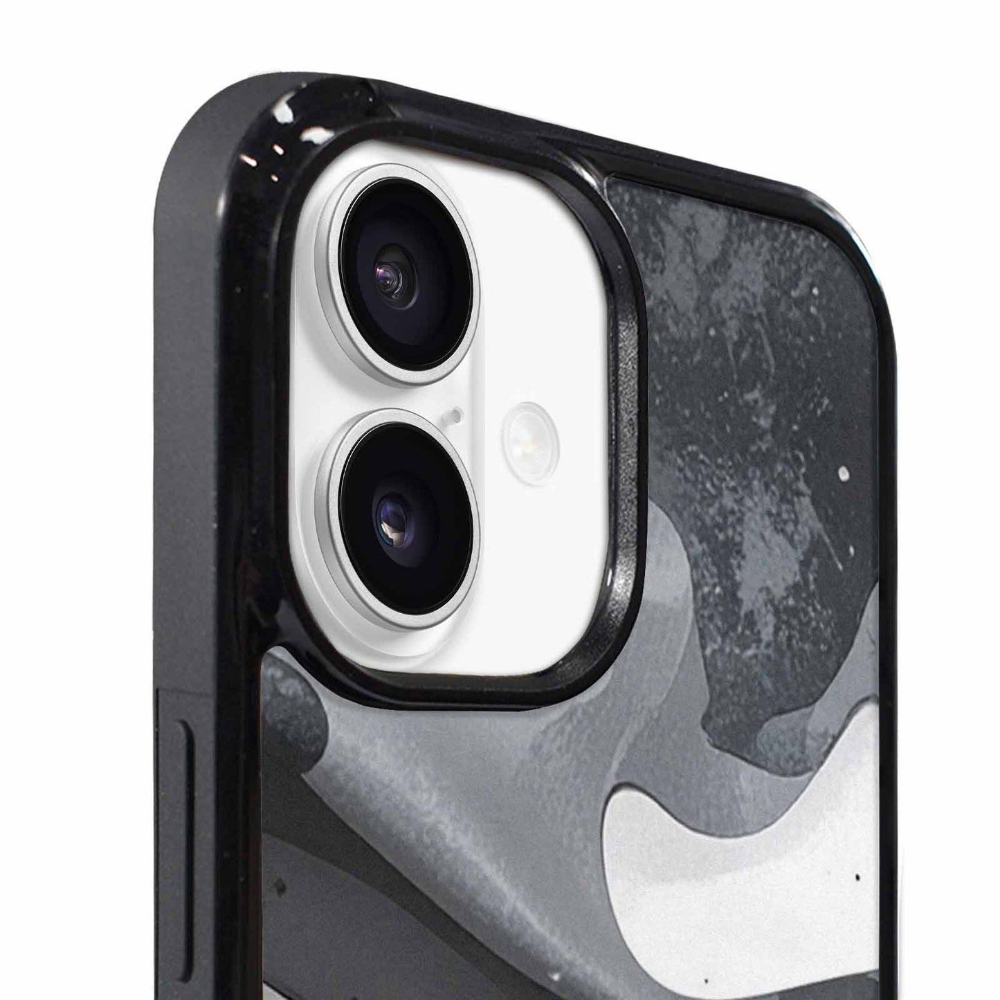 iPhone 17 Case — Grey Camo Print Camo, Custom Art Phone Cover