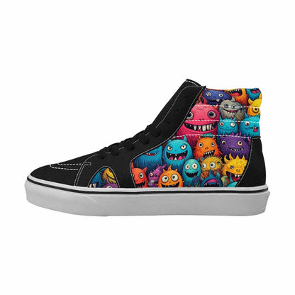 MEN'S Monsters (general) High Top Canvas Melting Art Sneakers