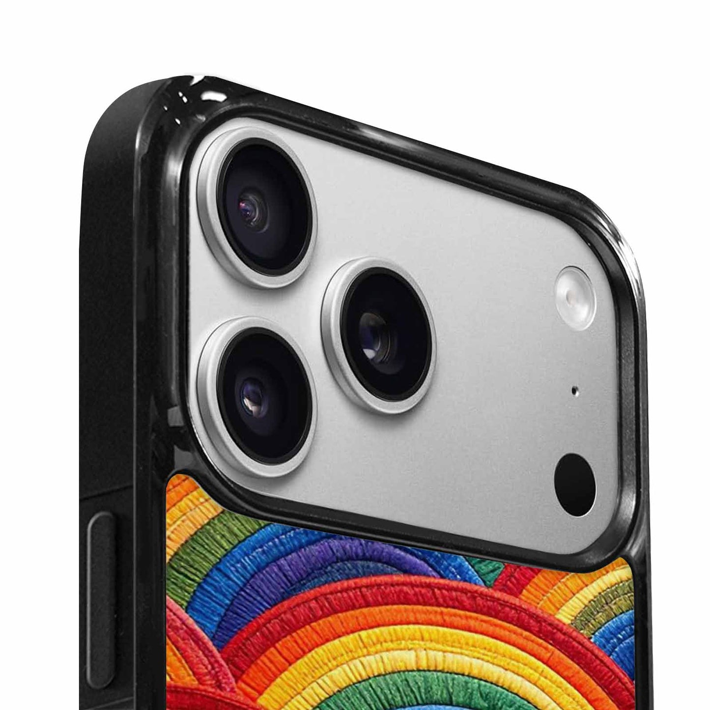 iPhone 17 Pro Case — Vivid Camo Rainbow Pride Camo, Unique Phone Case Design