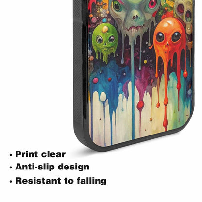 iPhone 15 Plus Case — Aliens Camomelting Aliens Patt E6l, Custom Phone Case