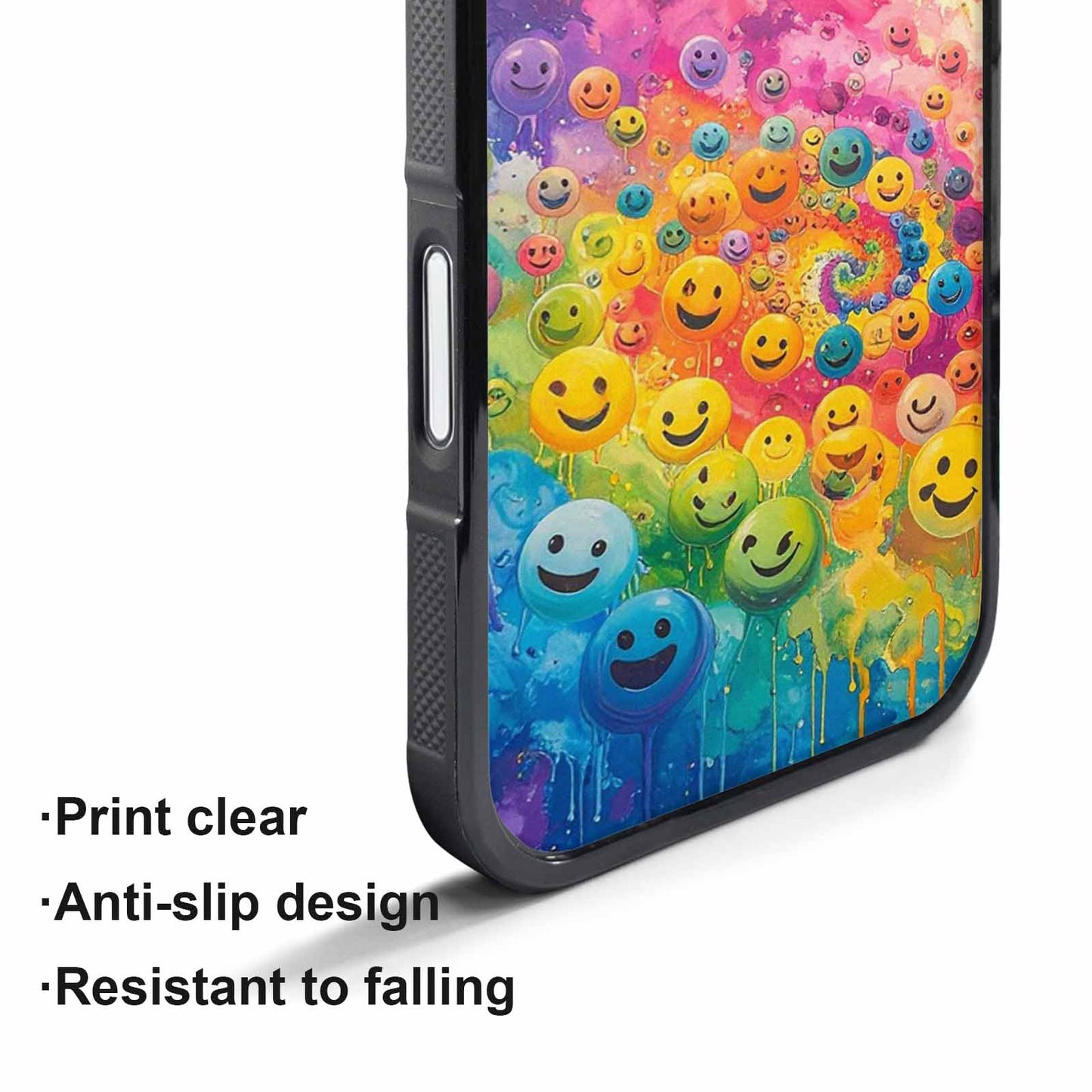 iPhone 17 Pro Case — Smiley Facessmiley Faces Tie D Original, Custom Made Phone Cover