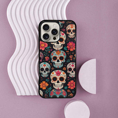 iPhone 16 Pro Max Case — Dia De Los Muertos Sugar Skull, Customized Protective Case