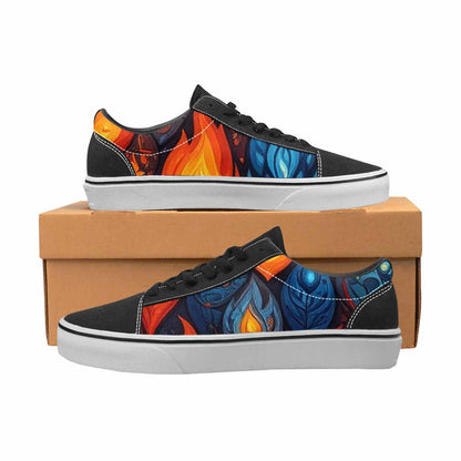 MEN'S Fire Flame Canvas Lace-Up Y2K Shoes