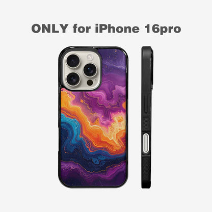 iPhone 16 Pro Case — Psychedelic Marble Tessellation, Custom Phone Case