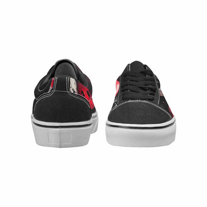 WOMEN'S Melting Moon Smiley Lace-Up Canvas Aesthetic Shoes