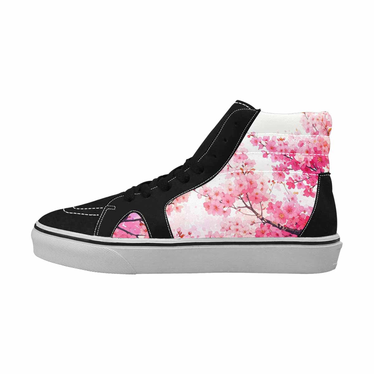 MEN'S Cherry Blossom Branch Cherry High Top Canvas Surreal Shoes