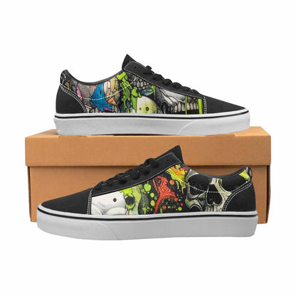 WOMEN'S Rainbow From Skull S Lace-Up Canvas Y2K Custom Shoes