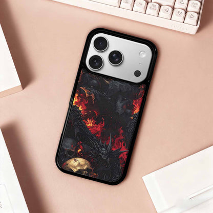 iPhone 17 Pro Case — Skull Dark Art Gothic Print Gothic, Unique Phone Case Design