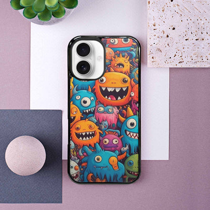 iPhone 16 Case — Monsters General Cartoon Monst D4o, Unique Phone Case Design