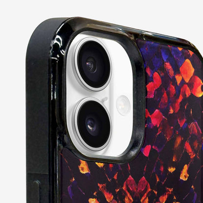 iPhone 16 Plus Case — Dark Snake Print, Unique Phone Case Design
