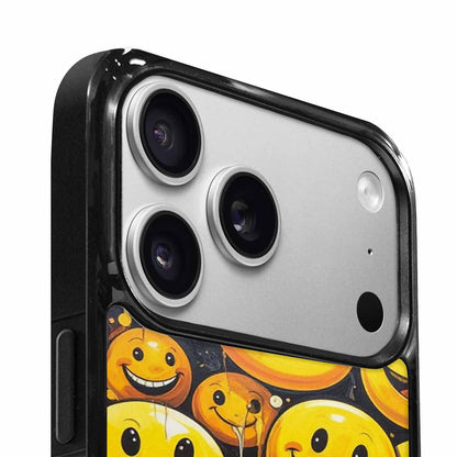 iPhone 17 Pro Case — Melting Moon Smiley Yellow Version Original, Customized Protective Case