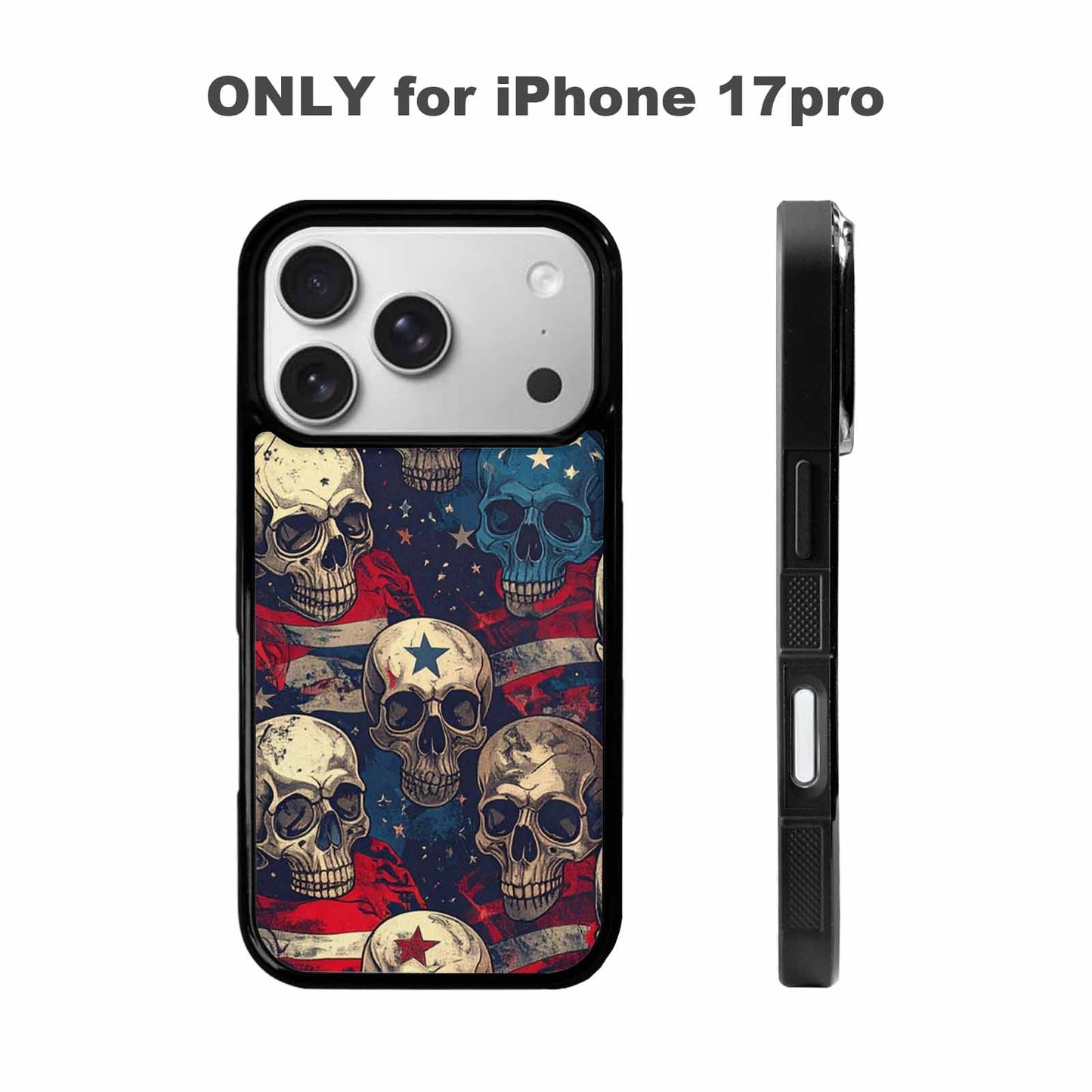iPhone 17 Pro Case — Skull Dark Art Gothic Print Gothic, Original Design Phone Case