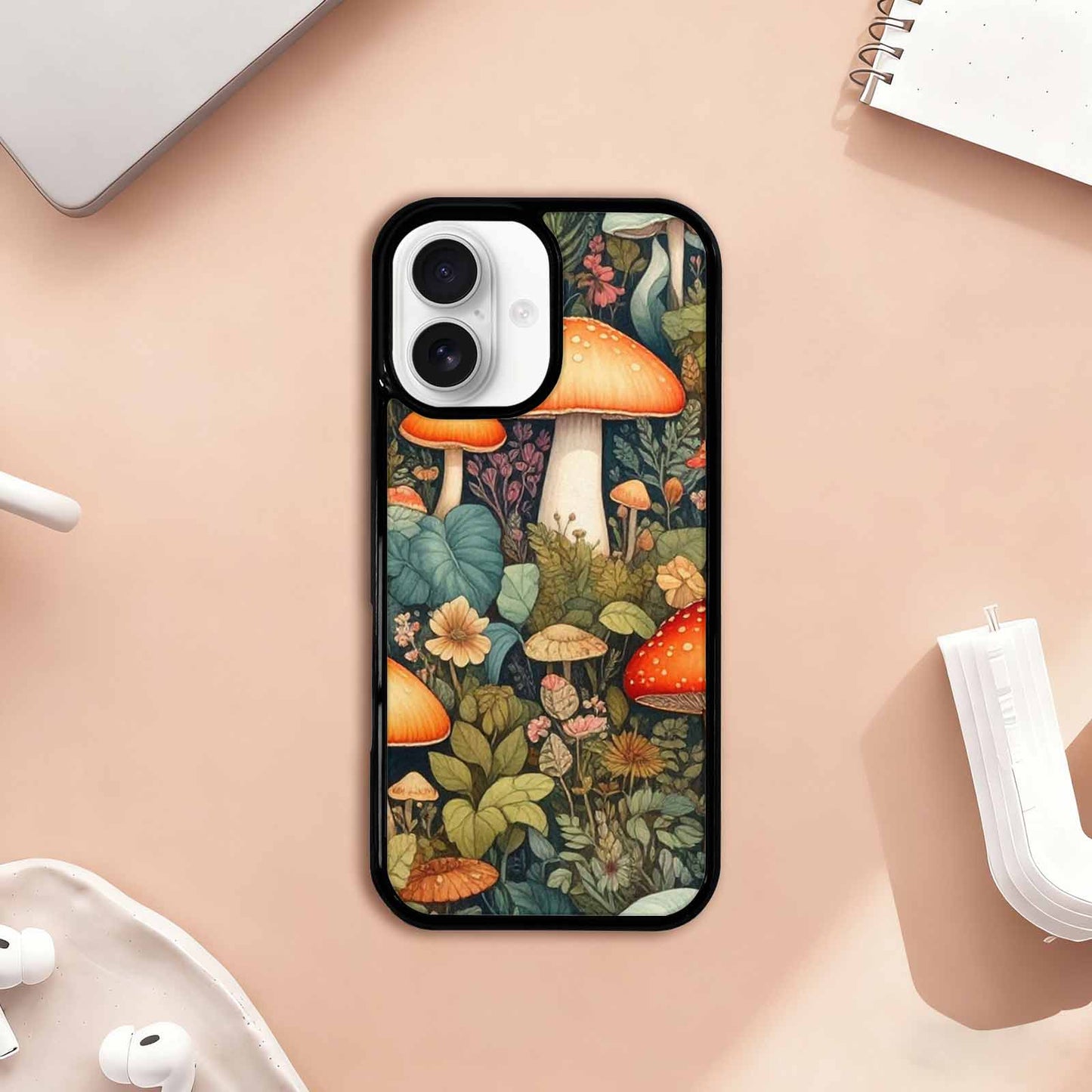 iPhone 17 Case — Mushrooms Botanicalmushrooms P Nqy Floral, Custom Print Case Cover