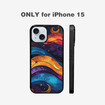 iPhone 15 Case — Steampunk Galaxy Art Seamless Pattern Vibrant, Unique Phone Case Design