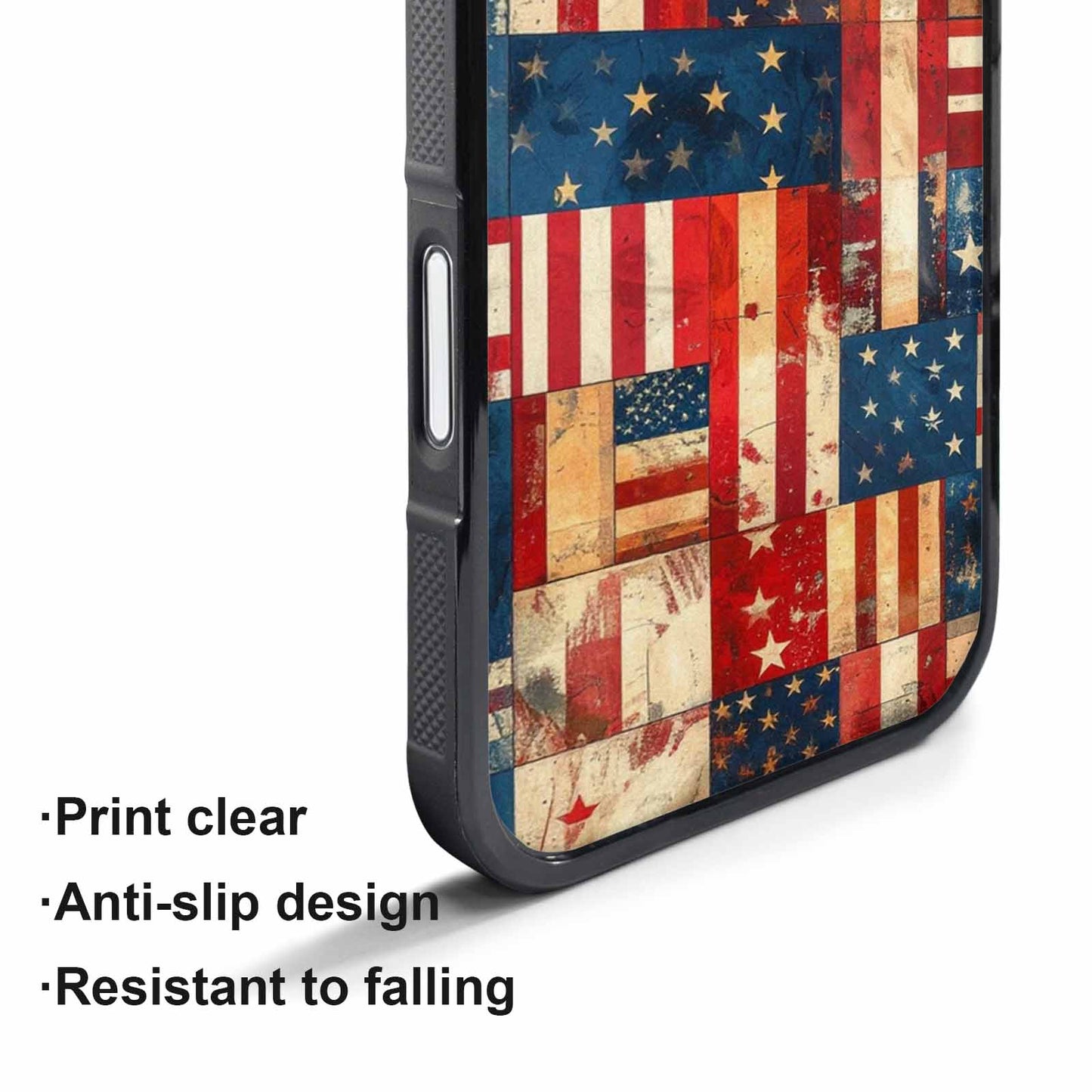 iPhone 17 Pro Case — Small American Flag Stars And Galaxy, Customized Protective Case