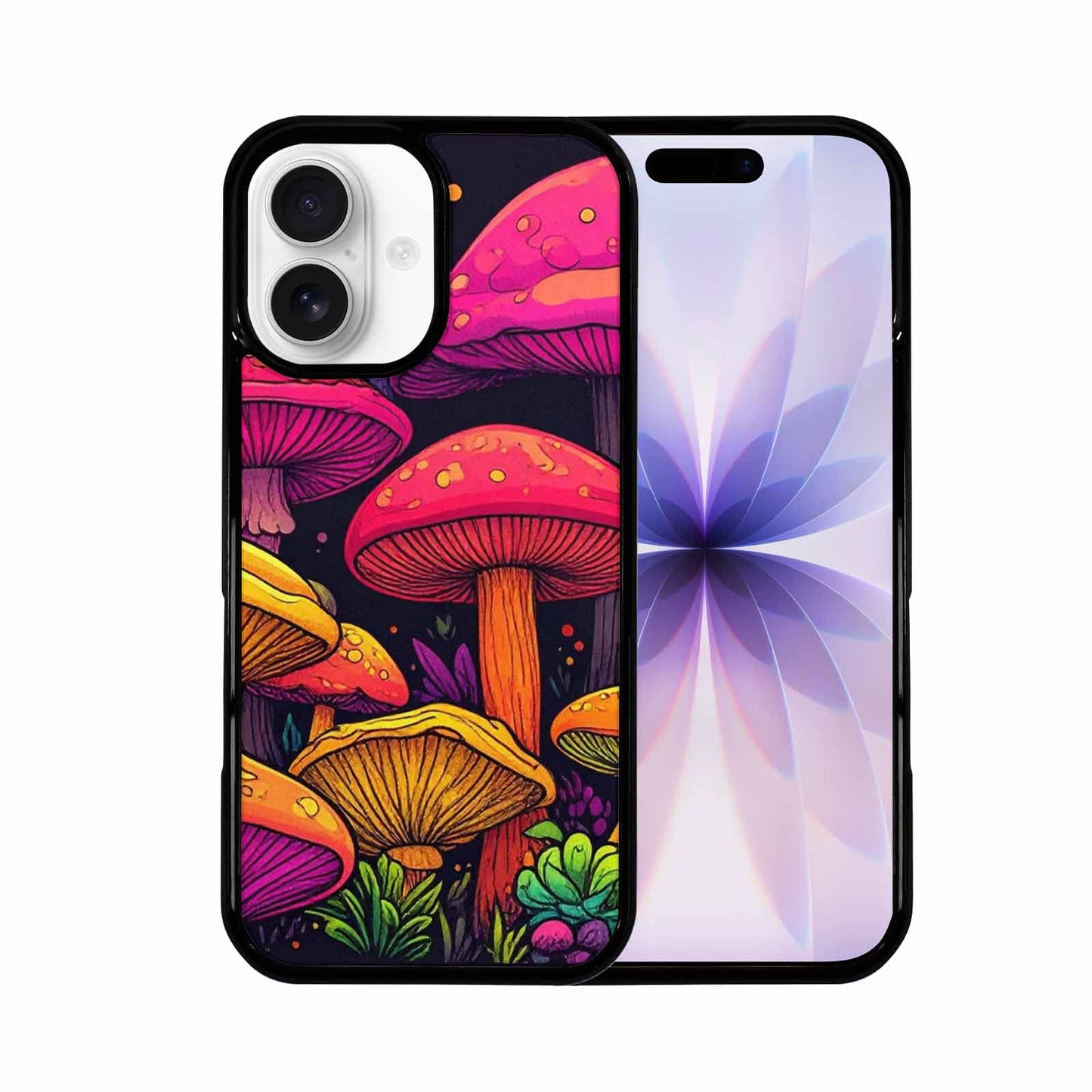 iPhone 17 Case — Psychedelic Mushroom Cartoon Pattern Cartoon Cute, Custom Phone Case