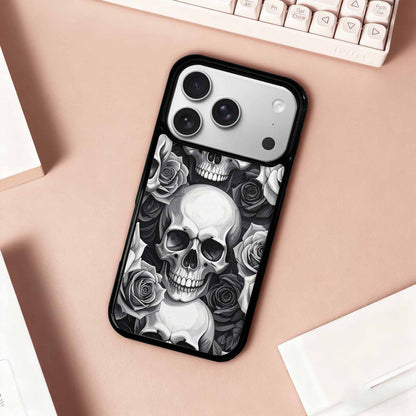iPhone 17 Pro Case — Skull Dark Art Gothic Print Gothic, Customized Protective Case